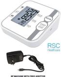 rsc healthcare Fully Automatic Digital BP Checking Instrument Blood Pressure checking Machine for BP Testing Doctors and Home Users Bp Monitor WITH AC/DC ADEPTOR Bp Monitor (White)