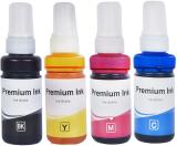 R C Print T664 compatible Ink for Epson L1300,L310,L361,L380,L405,L565,L365,L485,L220L360 Black + Tri Color Combo Pack Ink Bottle