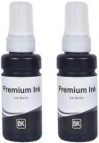 wetech 1fc Compatible ink for T664 L100 L110 L130 L200 , L210 , L220 , L300,L385,L455 Black - Twin Pack Ink Bottle