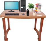 EuroQon Multi-Purpose Table / For Study / Dining / Laptop etc Plastic Study Table (Free Standing, Finish Color - Brown, Pre-assembled)