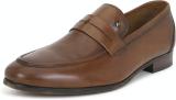 LOUIS PHILIPPE Slip On For Men (Brown , 8)