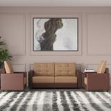 WESTIDO Orlando Fabric 3 + 1 + 1 Sofa Set (Cream Brown, DIY(Do-It-Yourself))