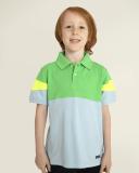 Nitt Hyman  - Cherry Crumble Boys Striped Polycotton Regular T Shirt (Green, Pack of 1)