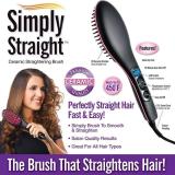 FIVANIO IX-Simply Straight Hair Straightner Black (Brush Style)-93 IVI-61KI-Simply Straight Hair Straightner Black (Brush Style) Hair Straightener Brush (Elentra Black)