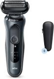 Braun Series 60N1000S SensoFlex Electric Shaver Rechargeable with Travel Case Trimmer 50 min  Runtime 6 Length Settings (Grey)