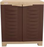 Supreme MODERN AND STYLISH Plastic Cupboard (Finish Color - DARK BEIGE/G.BROWN, DIY(Do-It-Yourself))