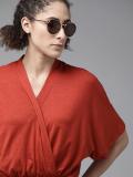 Roadster Casual Solid Women Red Top