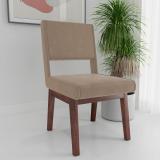 Parth designs Solid Wood Dining Chair (Set of 1, Finish Color - Almond Frost)