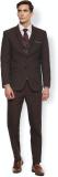 VAN HEUSEN Single Breasted Solid Men Suit