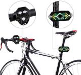 play run Remote Control Bicycle Direction Indicator Light USB Rechargeable Cycling LED Rear Break Light (Black)