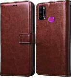 Flipkart SmartBuy Flip Cover for Infinix Smart 4 Plus (Brown, Pack of: 1)