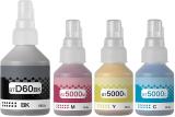 R C Print BTD60/ BT5000 Ink for Brother DCP T310,T300,T510,T500,T910,T710,T400W,T450W, Black + Tri Color Combo Pack Ink Bottle