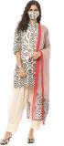 BIBA Printed Kurta, Salwar & Dupatta Set