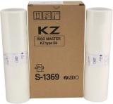 FINEJET KZ B4 Master Roll for RISO KZ 30 Duplicator, 2 Rolls per Box White Ink Toner