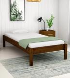 MAHIMART AND HANDICRAFTS Solid Wood Single Bed (Finish Color - Provincial Teak Finish, Delivery Condition - DIY(Do-It-Yourself))