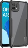 KartV Back Cover for Oppo A16K (Black, Transparent, Camera Bump Protector, Pack of: 1)