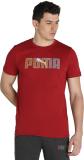 PUMA Graphic Print Men Round Neck Red T-Shirt