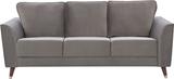 Hometown Magnific Fabric 3 Seater  Sofa (Finish Color - Dark Grey, Knock Down)