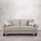 Hometown Claire Fabric 3 Seater  Sofa (Finish Color - Beige, Knock Down)
