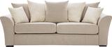 Hometown Perth Fabric 3 Seater  Sofa (Finish Color - Beige, Knock Down)