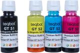 Teqbot Refill Ink for HP 310 / 315 / 319 / 410 / 415 / 419 / GT5810 / 5GT820 / GT5821 Black + Tri Color Combo Pack Ink Bottle