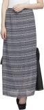 One Femme Printed Women A-line Black Skirt