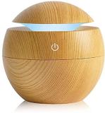 SHOPECOM wooden Cool Mist Humidifiers Essential Oil Diffuser Aroma Air Humidifier Portable Room Air Purifier (brown)