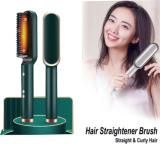 Fitaza Hair Brush Curling Anti-perm Straight Hair Comb Hair Iron Hair Styler Tool S65 Professional HQT 909b Hair Straightener comb Styler 5 Temperature Control S65 Hair Straightener Brush (Multicolor)