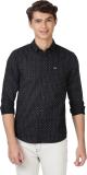 Wrangler Men Printed Casual Black Shirt