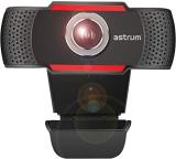 ASTRUM Full HD USB Webcam With Mic - WM720  Webcam (Black, Red)