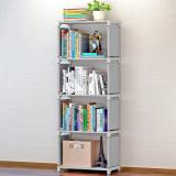 Storia Book Shelf for Home Library, Book Stand, Book Rack for Study Room, Book Stand Metal Open Book Shelf (Finish Color - Grey, DIY(Do-It-Yourself))