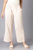 W Regular Fit Women Beige Trousers