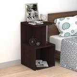 ANIKAA Dalton Engineered Wood Bedside Table (Finish Color - Wenge, DIY(Do-It-Yourself))