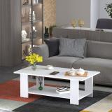 ANIKAA Engineered Wood Coffee Table (Finish Color - White, DIY(Do-It-Yourself))