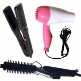 WILLA PACK OF COMBO NV 1290 DRYER 1000W AND NCH 522 STRAIGHTENER WITH NCH 471 CURLER Personal Care Appliance Combo (Hair Dryer, Hair Curler, Hair Straightener)