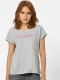 VERO MODA Typography Women Round Neck Grey T-Shirt