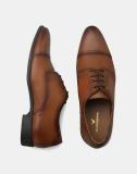 Blackberrys Onarry Formal Leather Derby Shoes In Tan Derby For Men (Tan , 9)