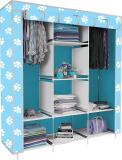 SB07 Baby Paw Print PP Collapsible Wardrobe (Finish Color - Sky Blue Finish, DIY(Do-It-Yourself))