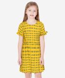 United Colors of Benetton Girls Casual Viscose Top (Yellow, Pack of 1)