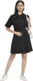 PEOPLE Women Shirt Black Dress