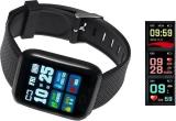 Ykarn Trades O300_ID116 _ID116 Advance Water Proof, Sports Mode Multi Feature Bluetooth Smartwatch (Black Strap, Free)