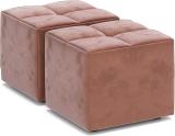 Bharat Lifestyle Foam Cube Ottoman (Finish Color - Peach, DIY(Do-It-Yourself))