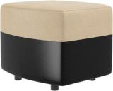 Sekar Lifestyle Leatherette Standard Ottoman (Finish Color - Beige & Black, Pre Assembled)