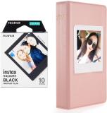 FUJIFILM square 10X1 black border Instant Film With 64-sheet Pink Album for square Film Roll (Yes 800 ISO Pack of 1)