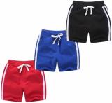 NextGarme Short For Boys & Girls Casual Solid Nylon (Multicolor, Pack of 3)