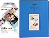 FUJIFILM Mini 10X1 mermaid tail Instant Film With 128-sheet Cobalt blue Album for mini Film Roll (Yes 800 ISO Pack of 1)