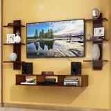 WoodenTwist Wall Mounted TV Stand for Home/TV Cabinet for Wall/Wall Set Top Box Shelf Stand Engineered Wood TV Entertainment Unit (Finish Color - Brown, DIY(Do-It-Yourself))