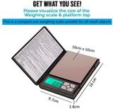 SONALEX Portable Notebook Weight Scale 600 Gram Capacity Precise Balance for Jewellery Weighing Scale (Black)