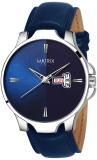 MATRIX DD-106 Dual Tone Day & Date Black Dial & Leather Strap Analog Watch  - For Men