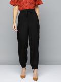 CHEMISTRY Regular Fit Women Black Trousers